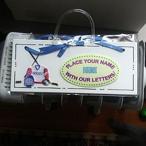 NWOT Personalize Hockey sign
